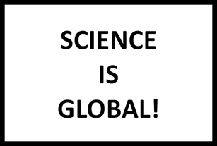 March for Science sign SCIENCE IS GLOBAL!