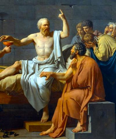 Ethics Morals - Jacques-Louis David - The Death of Socrates
