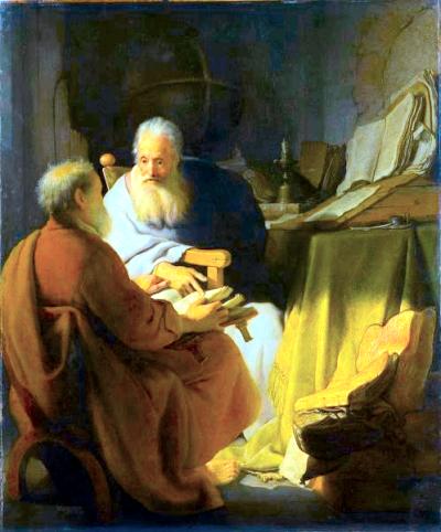 Ethics Morals - Rembrandt - Two Old Men Disputing