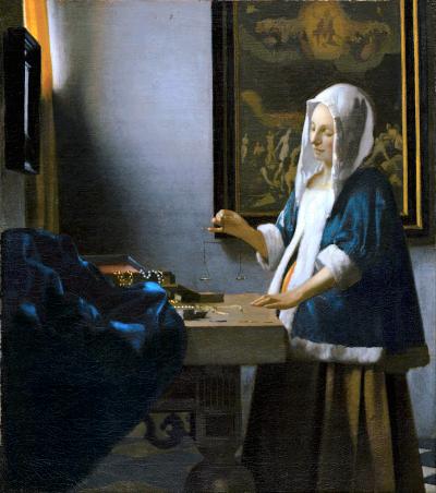 Ethics - Vermeer - Woman Holding a Balance