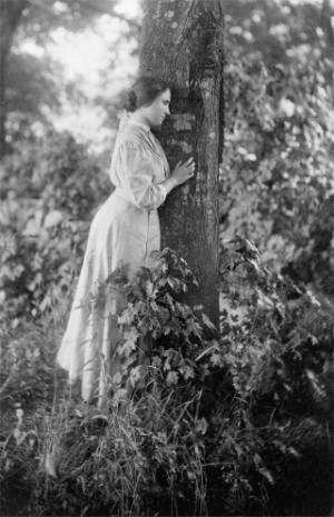 Helen Keller Listening to the Trees