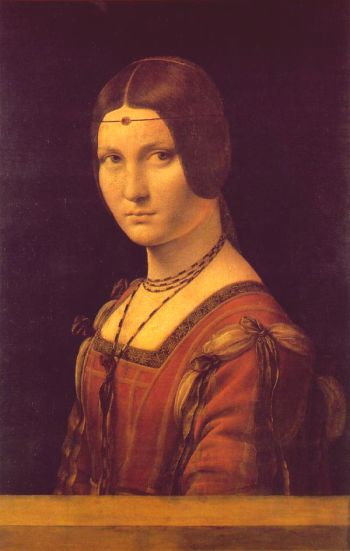 Leonardo da Vinci Portrait of a lady from the court of milan