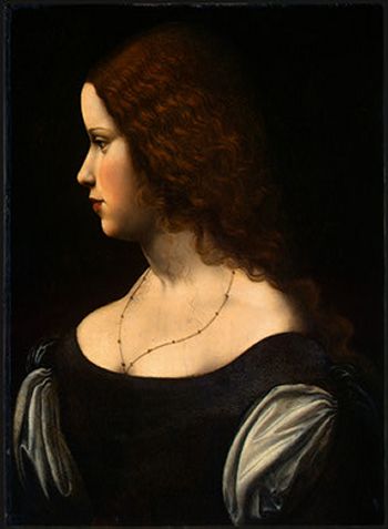 Leonardo da Vinci Portrait of a Young Lady