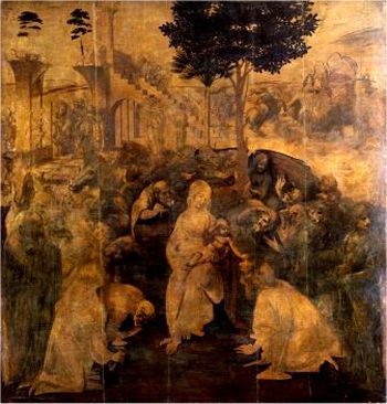 Leonardo da Vinci The Adoration of the Magi